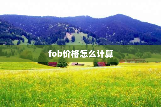 fob价格怎么计算 fob成交价怎么算？