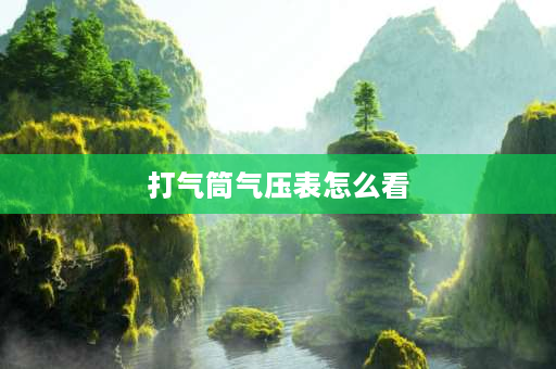 打气筒气压表怎么看 气筒上的胎压表详解？