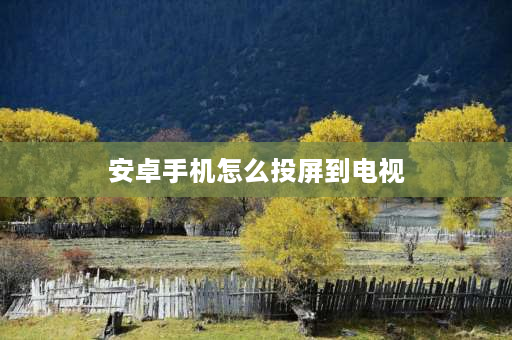 安卓手机怎么投屏到电视 安卓抖音怎么投屏到电视？