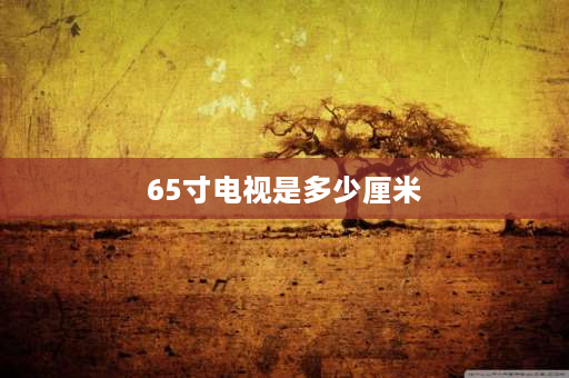 65寸电视是多少厘米 电视65寸多大？