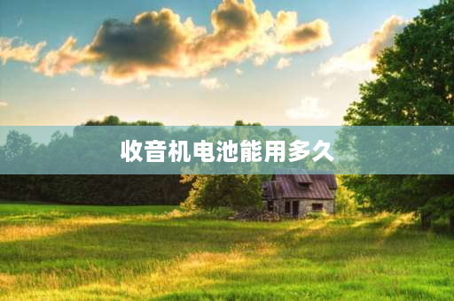 收音机电池能用多久 收音机锂电池耐用吗？