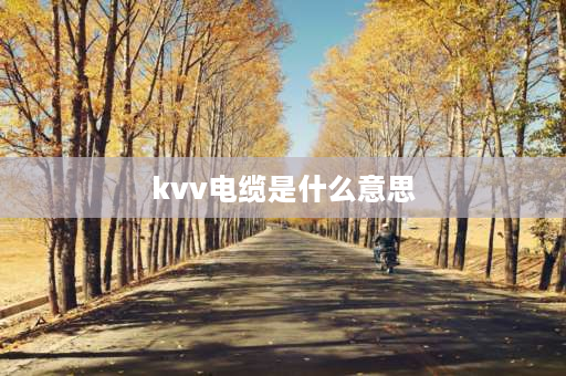 kvv电缆是什么意思 kvv是什么电线型号？