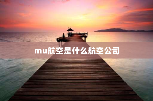 mu航空是什么航空公司 MU航班是哪个航空公司的？