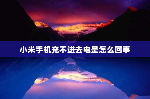 小米手机充不进去电是怎么回事 小米手机充不进去电是什么原因？