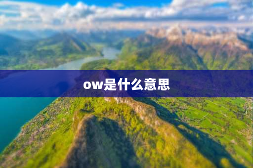 ow是什么意思 ow是什么缩写？