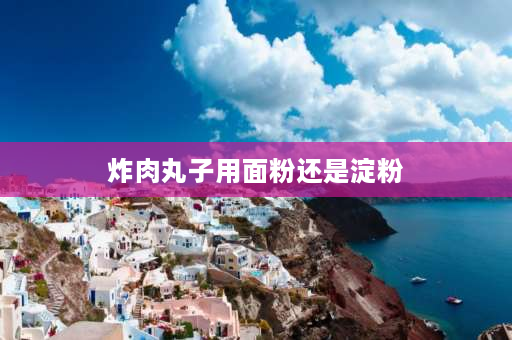 炸肉丸子用面粉还是淀粉 炸丸子怎么和面配料和步骤？