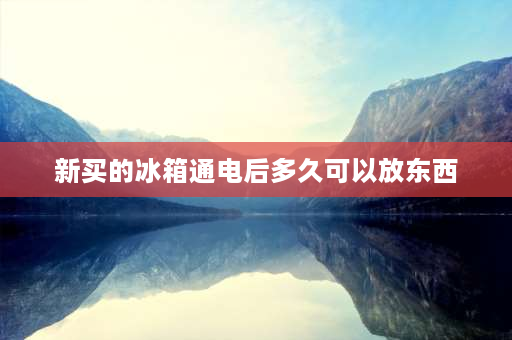 新买的冰箱通电后多久可以放东西 冰箱通电后多久能放东西？