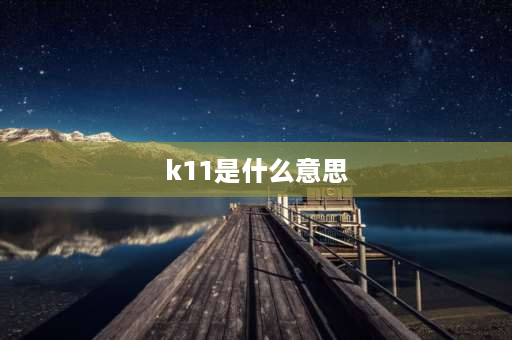 k11是什么意思 钩织k11什么意思？