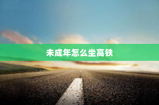 未成年怎么坐高铁 未成年人如何坐高铁？