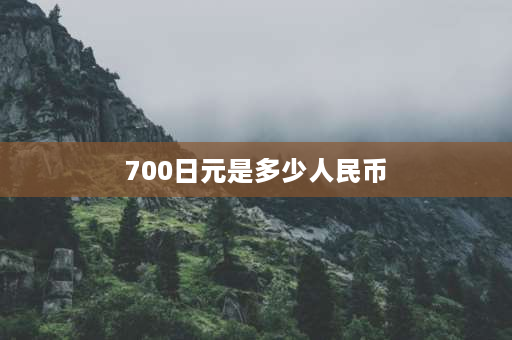 700日元是多少人民币 去日本可以带多少日元？