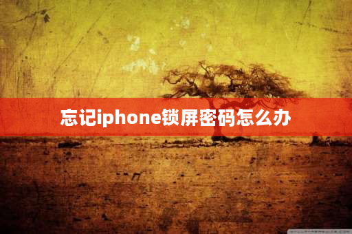 忘记iphone锁屏密码怎么办 苹果找回锁屏密码的办法？