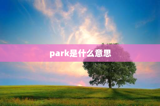 park是什么意思 park有游玩的意思吗？