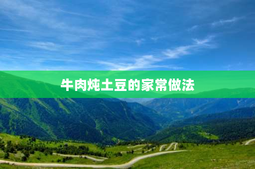 牛肉炖土豆的家常做法 土豆炖牛腩怎么做更好吃？