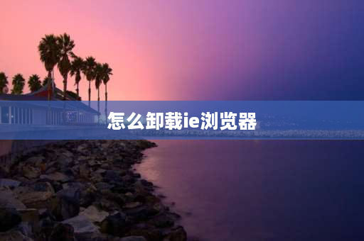 怎么卸载ie浏览器 系统自带IE浏览器怎么删除？