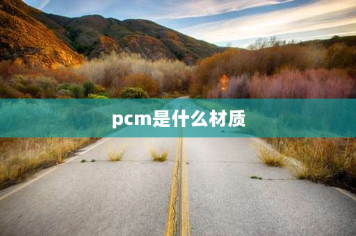 pcm是什么材质 pcm是什么材质洗衣机？