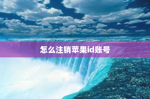 怎么注销苹果id账号 苹果手机id怎么注销？