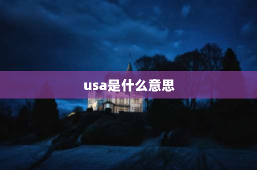 usa是什么意思 USA这个缩写词的意思是什么？