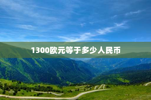 1300欧元等于多少人民币 申请欧盟外观专利要多少钱？