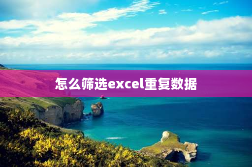 怎么筛选excel重复数据 Excel表怎么查找重复的数据？