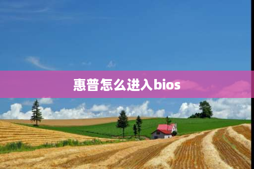 惠普怎么进入bios 惠普怎么进入bios？