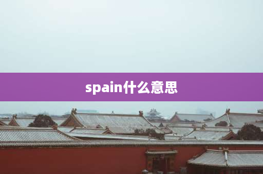 spain什么意思 西班牙三大特点英语？