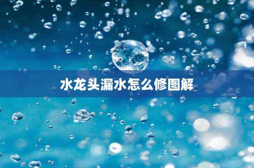 水龙头漏水怎么修图解 水龙头滴水顶部没有盖解决办法？