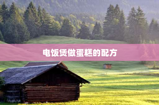 电饭煲做蛋糕的配方 用电饭锅做蛋糕的做法？