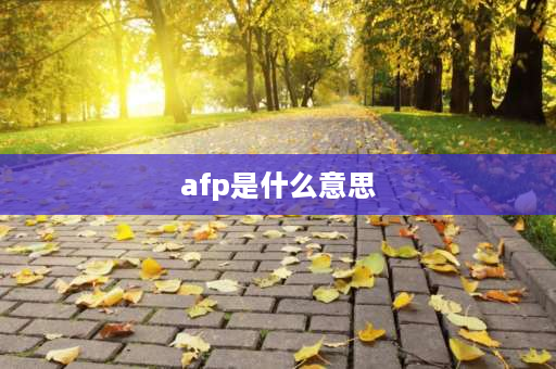 afp是什么意思 afp证书全称是什么意思？