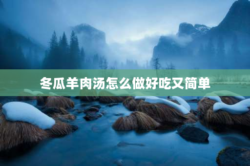 冬瓜羊肉汤怎么做好吃又简单 冬瓜炖羊排怎么做好吃？