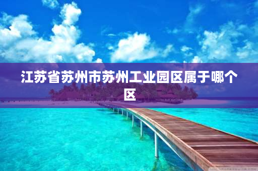 江苏省苏州市苏州工业园区属于哪个区 江苏苏州工业园区属于哪个区？