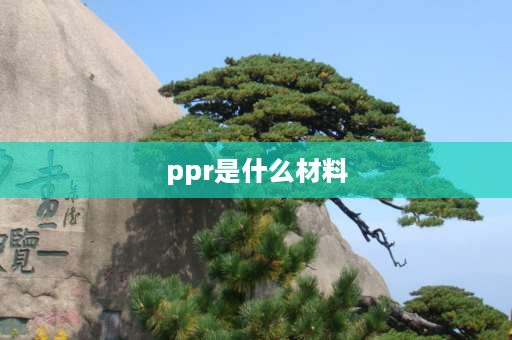 ppr是什么材料 聚丙烯ppr是什么材料？