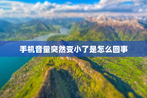 手机音量突然变小了是怎么回事 手机摔了声音突然变小是怎么回事？