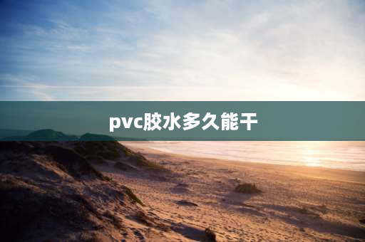 pvc胶水多久能干 pvc快速胶粘剂多久干？