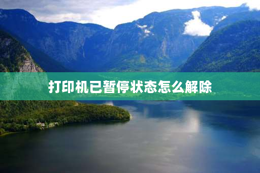 打印机已暂停状态怎么解除 打印机暂停打印如何取消？