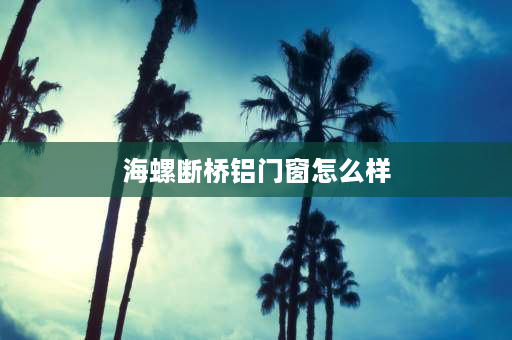 海螺断桥铝门窗怎么样 海螺断桥铝门窗是十大名牌吗？