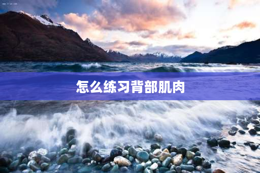 怎么练习背部肌肉 怎么练习背部肌肉，就是让后背显得特宽!拜托各位大神？