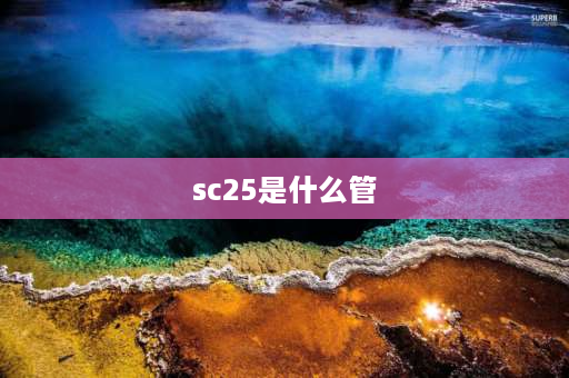 sc25是什么管 SC25管一米多重？