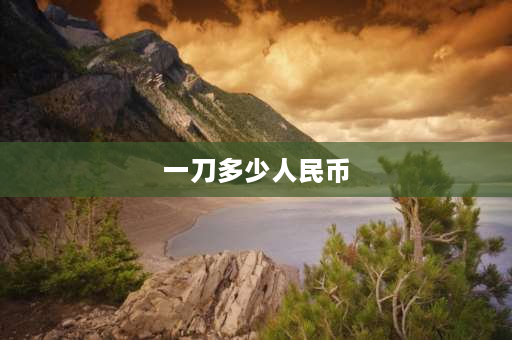 一刀多少人民币 一百块等于多少刀币？