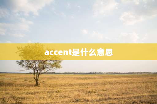 accent是什么意思 accent和reduction的区别？