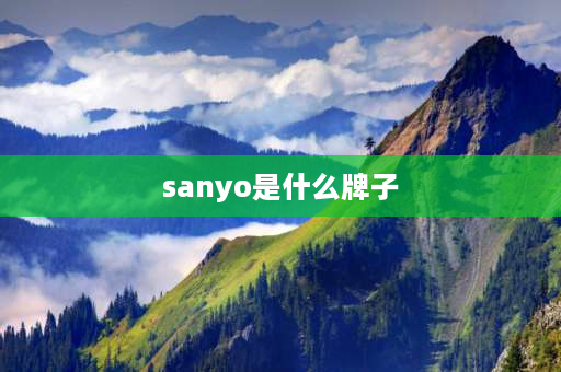 sanyo是什么牌子 sanyo牌洗衣机中文名字？