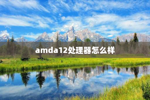 amda12处理器怎么样 a129800e处理器评测？