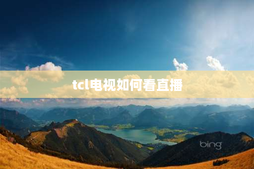 tcl电视如何看直播 tcl电视直连网如何看直播节目？